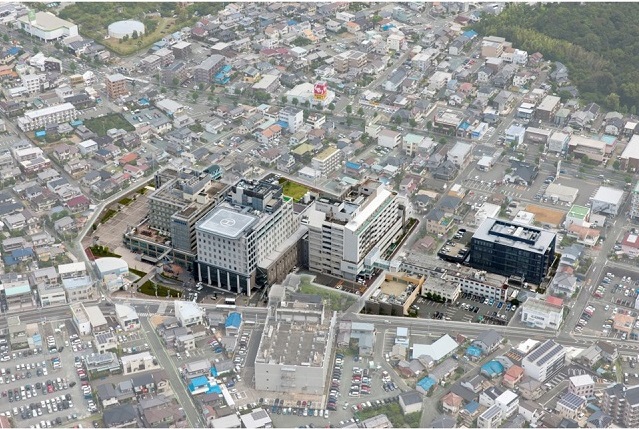 県外に出ることで改めて聖隷浜松病院（写真中央）の素晴らしさを知った（写真提供：聖隷浜松病院）