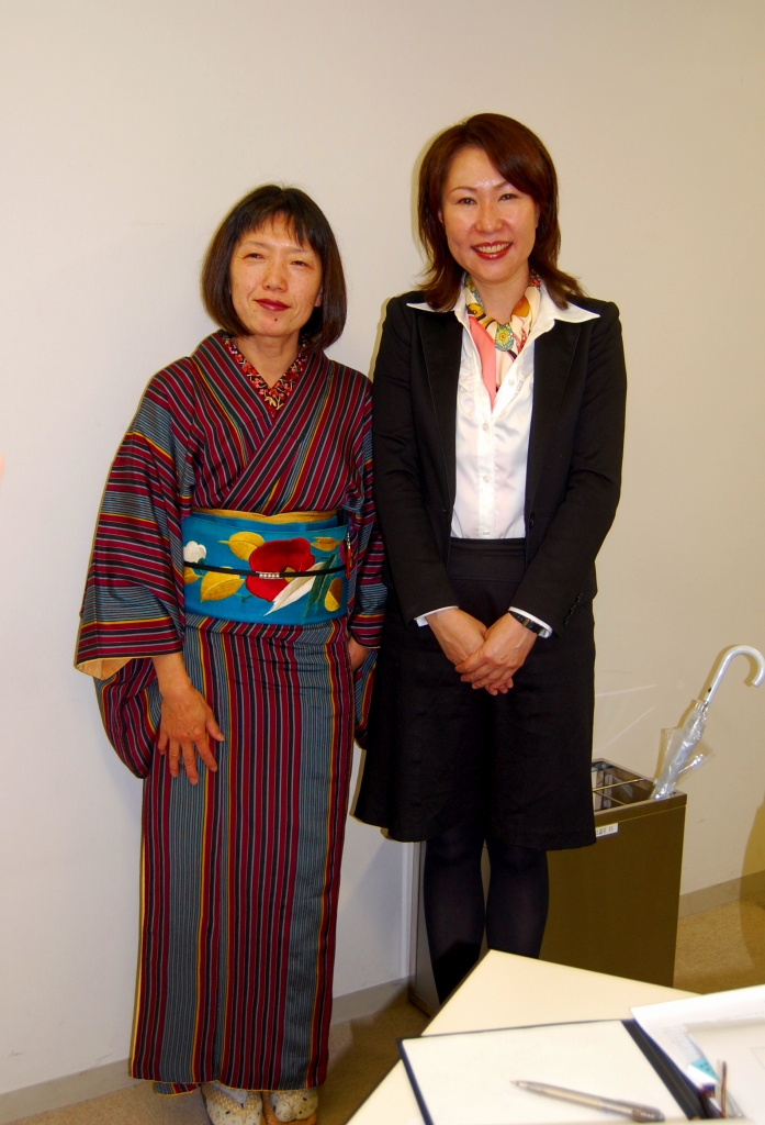 和服の麗人、中澤さんと。